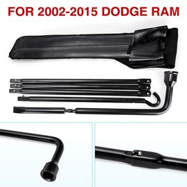 Spare Tire Tool Kit Tire Changing Repair Kit Lug Wrench Tool Kit for 2002-2015 Dodge Ram 1500, Storage Bag Included