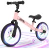 WETIFY Colorful Lighting Balance Bike 2 Year Old, 2-5 Year