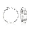 Ross-Simons Italian Sterling Silver Flat Hoop Earrings