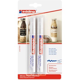 edding 750 Paint Marker with Round Tip, White - Pack of 2