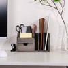 Liry Products Gray Rustic Wood Desk Organizer Storage Cabinet Mail