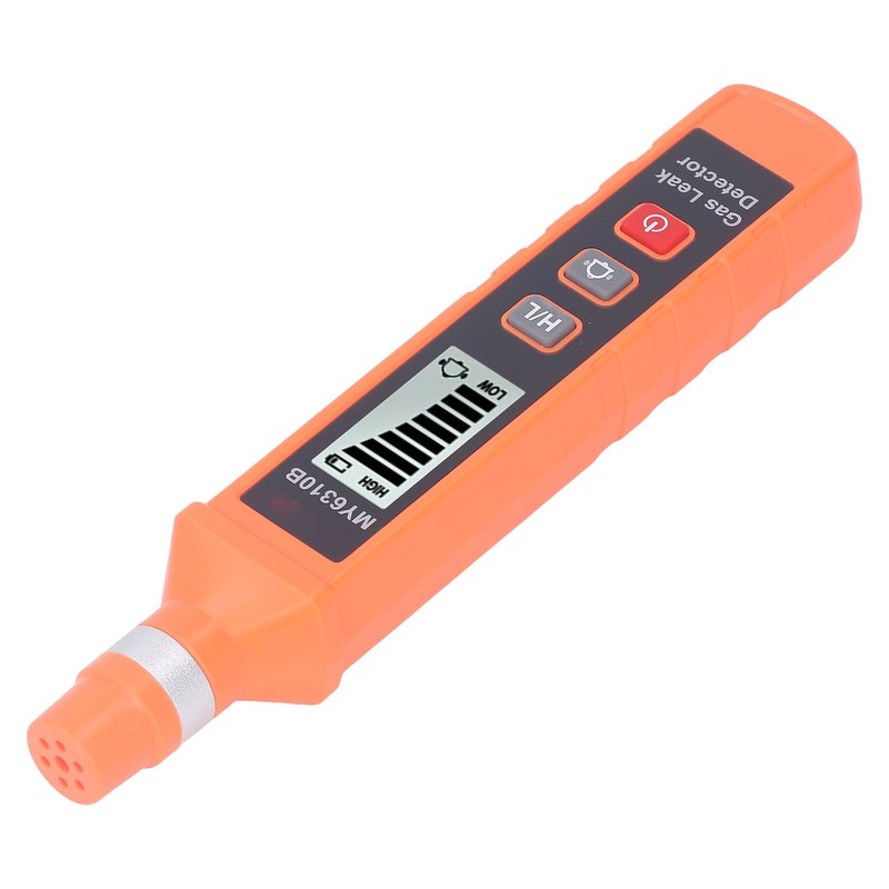 Gas Leak Detector Audible Visual Vibrate Alarm Sensitive LCD Display