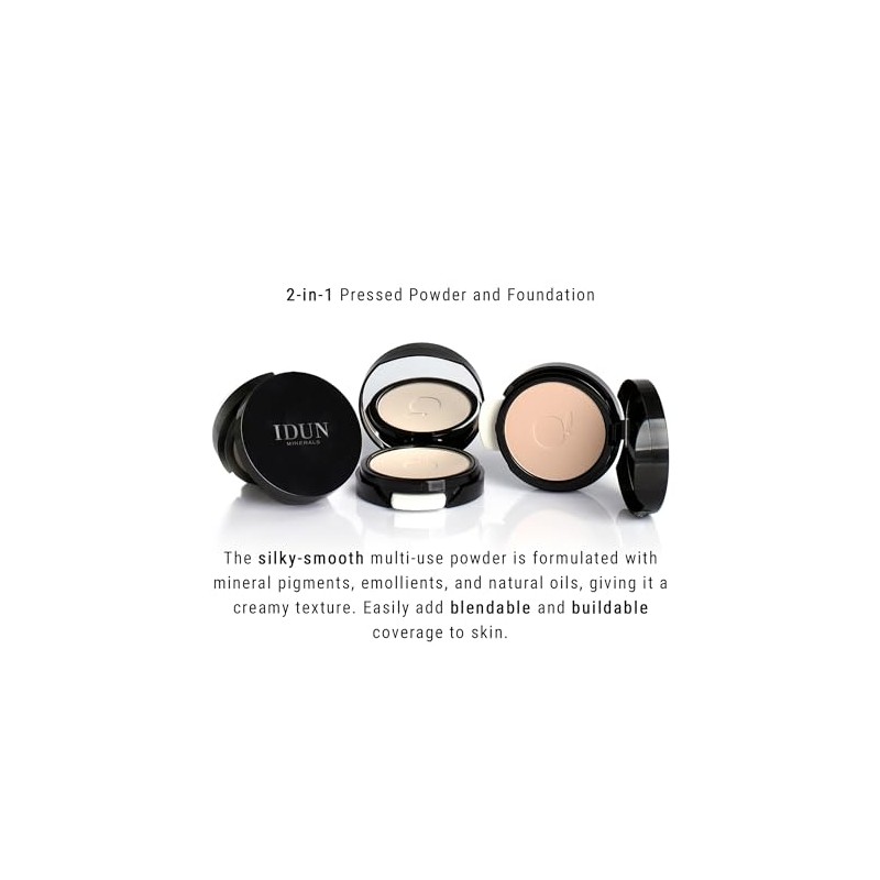 2-In-1 Pressed Powder and Foundation - Osterlen-Medium by Idun Minerals