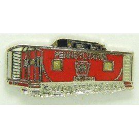 Railroad Hat-Lapel Pin/Tac- Pennsylvania Railroad Caboose (PRR)  #1123-NEW