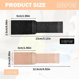 afhgdjr 20stüCk Fingerschiene Kleiner Finger,Finger Schiene,Fingerbandage,Fingerschiene Ringfinger Verstellbare Fingerbandage FüR Kleiner Finger Mittelfinger Ringfinger Arthrose