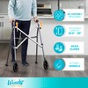 Stander Space Saver Walker, Lightweight Folding Rolling Mobility Aid for
