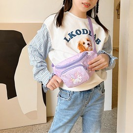 Cute Unicorn Kids Fanny Pack Crossbody Sling Bag Waist Pack Belt Bag for Toddler Girls Boys