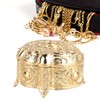 Metal Jewelry Box Innovative Light Luxury Shell Flower Round Trinket