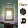 NEUEFAMI Outdoor Solar Table Lamp, LED Lamp for Nightstand, Solar