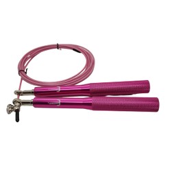 Adjustable Aluminium Handles Speed Jump Rope (Rosa)