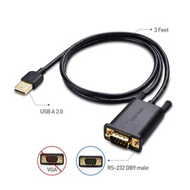 Cable Matters USB to Serial Adapter Cable (USB to RS232, USB to DB9) 3 Feet