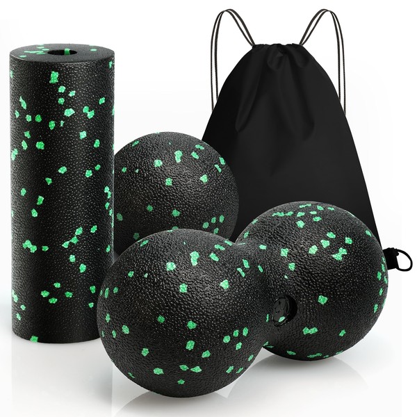 Fascia Ball and Fascia Roller Set, Small Massage Ball, Fascia