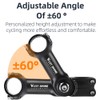 Adjustable Bicycle Handlebar Stem Variable 60 Degree Angle Aluminum Alloy