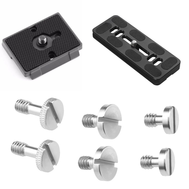 YINETTECH 15Pcs 1/4 Inch Camera Screw Kit Plate Mounting Screw