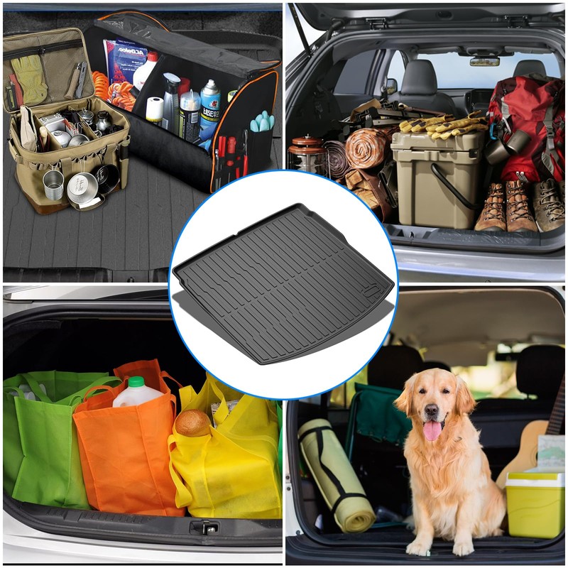 Trunk Bed Mat for CR-V 2017-2022 Accessories– All-Weather Heavy-Duty TPE
