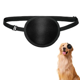 Dog Eye Patch, Eye Patch for Dogs Eye Injuries After Surgery Wounds,Protective Eye Cover for Small Medium Large Dogs Cats with Eye Injuries and Wounds (Black)