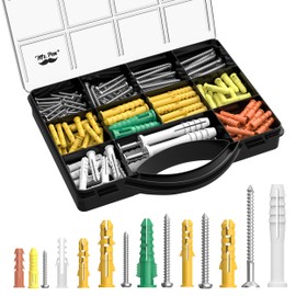 Mr. Pen- Wall Anchors and Screws for Drywall, 370pcs, Assortment Kit, Dry Wall Anchors and Screws Kit, Drywall Anchors and Screws Kit, Drywall Screws and Anchors, Wall Anchors for Drywall