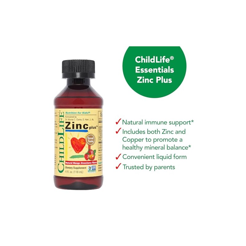 ChildLife Essentials | Zinc Plus® 4 Fluid Ounces (118 mL)