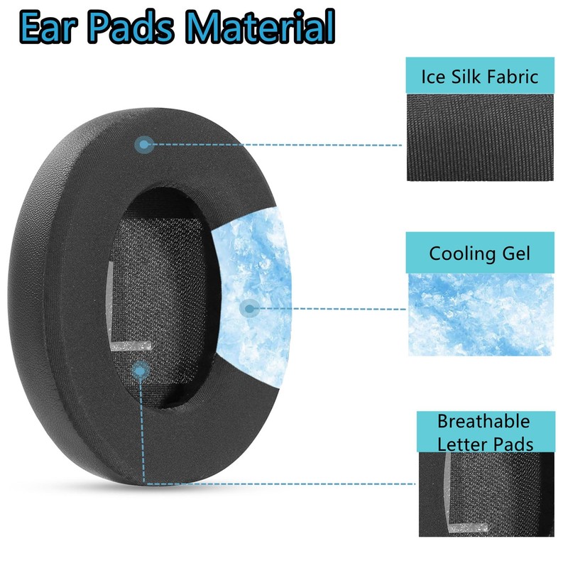 TaiZiChangQin Cooling Gel Ear Pads Cushions Replacement Compatible with Bose