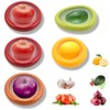 Recipientes Silicona Reutilizables 5 Unidades para Nevera, Conserva Cebolla, Tomate,