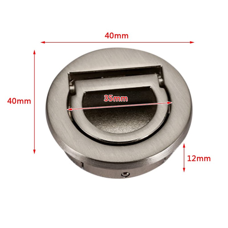 FEEIMOL Pack of 4 Tatami Hidden Handles Embedded Pull Ring