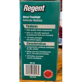 Regent MT125 150W Metal Floodlight Bronze Fixture Only
