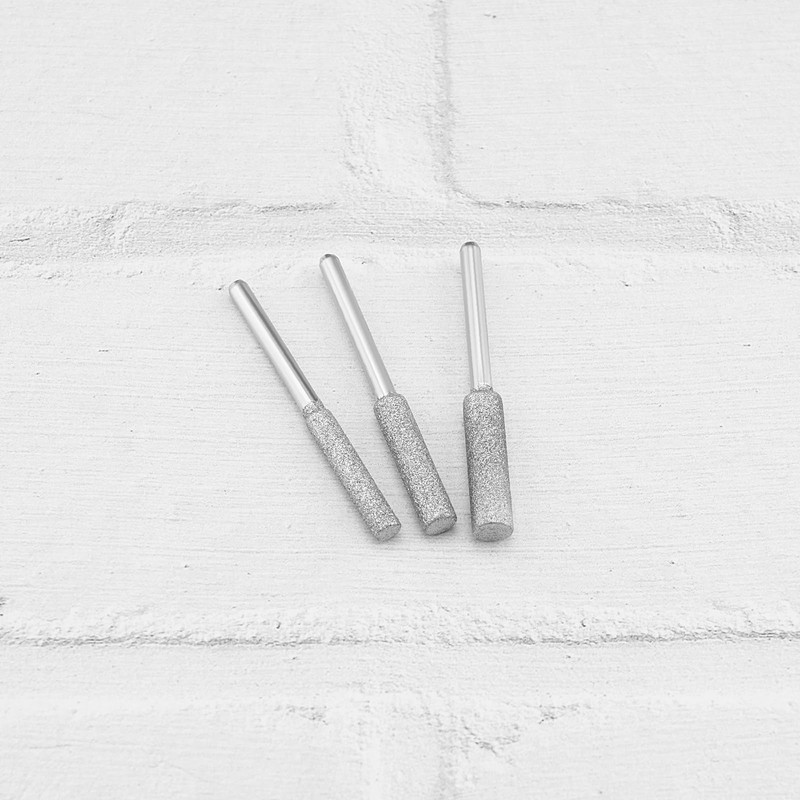 VGOL 12pcs 4.0mm 4.8mm 5.5mm Diamond Chainsaw Sharpener Burr Grinding