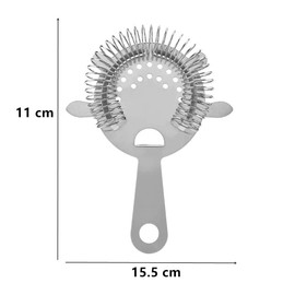 2 Pack of Cocktail Strainer Stainless Steel Bar Cocktail Strainer Filtering Tool for Bar Restaurant Home