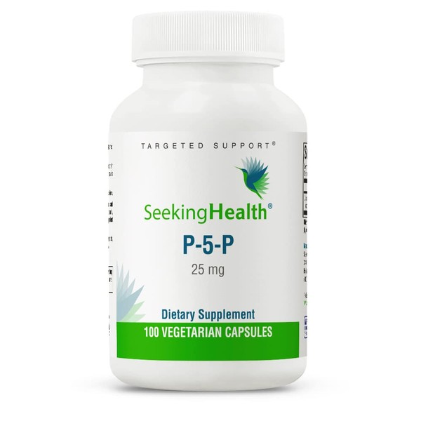 Seeking Health P-5-P, Vitamin B, Pyridoxal-5-Phosphate, Coenzyme B6 Supplement, Support Healthy Cognitive Function, Immune System and Metabolism Support, Vegan and Vegetarian (100 Capsules)