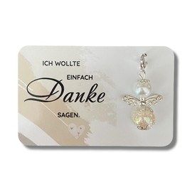 Danke Karte Schutzengel Kärtchen als kleines Dankeschön (Engel creme)