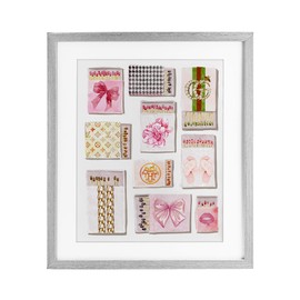 Stupell Industries Trendy Glam Match Boxes Gray Framed Print Under Glass design by Ziwei Li, 16 x 13