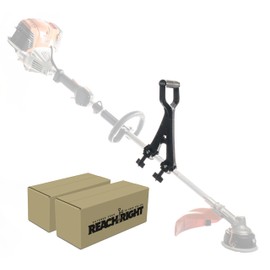REACH RIGHT Back Saving Attachment 2 Pack - Converts Regular Tool Into Ergonomic Snow Shovel for Driveway - Universal Fit Handle for Gardening Tool - Fits Snow Shovels, Rakes, Spades, Hoes, etc.