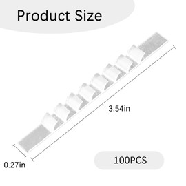 Pack of 100 Clothes Hangers Non-Slip Pads, Non-Slip for Clothes Hangers, Non-Slip Rubber, Stripes, Clothing Hanging Accessories, for Wooden Hangers, Plastic Hangers, Home Use