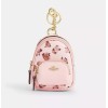 Coach Mini Court Backpack Bag Charm With Rosette Print CAA68