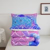 Erosebridal Mermaid Fish Scale Bedding Mermaid Tails for Girls Comforter
