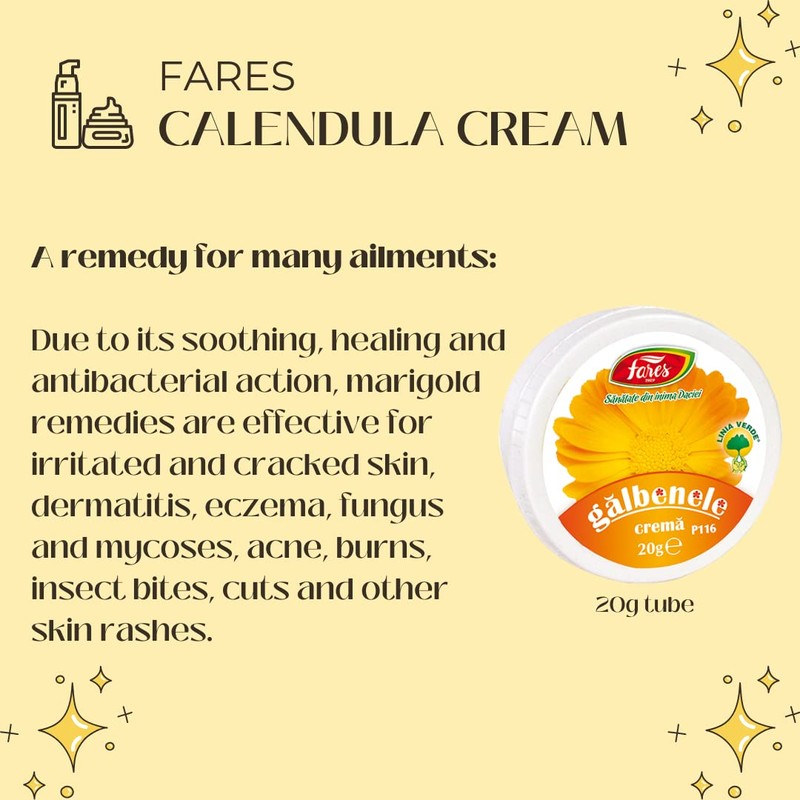 Fares Calendula Ointment - Natural Calendula Cream, Wound & Cuts