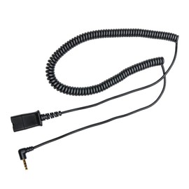 daily headset 2.5mm Quick Disconnect Coil Cable Compatible with Plantronics QD Work with Cordless or Cell Phones Which Have a 2.5mm Port