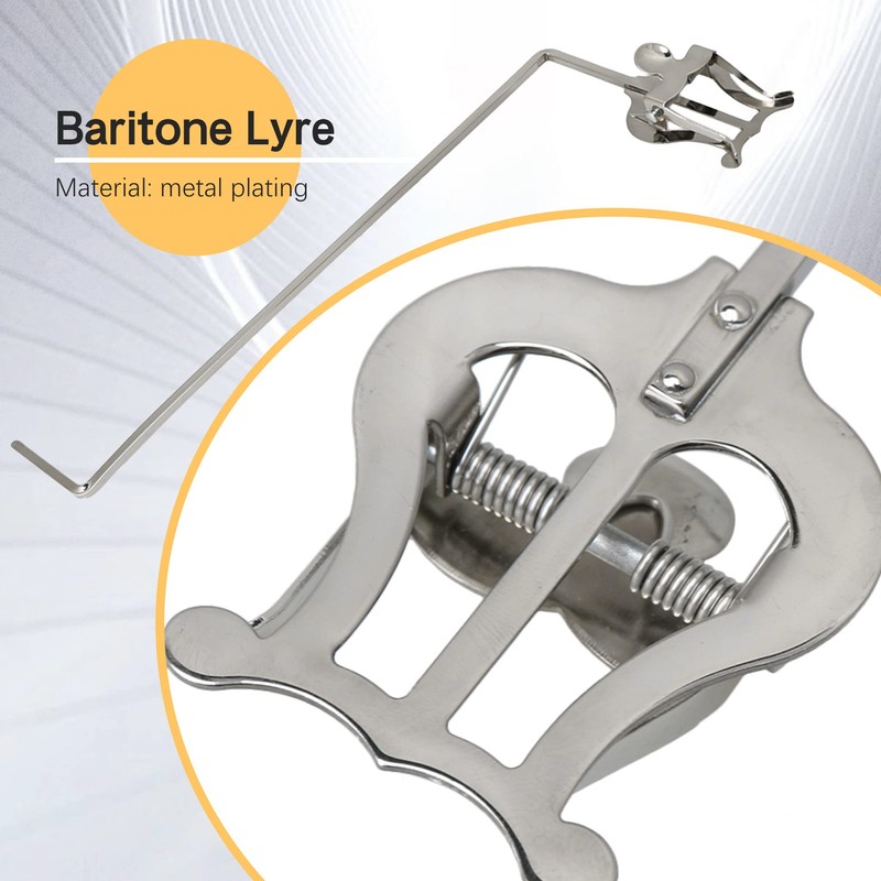Marching Clamp-On Silver Music Sheet Clip Sheet Replacement for Bass