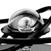 Car Aromatherapy Solar Energy Suspended Crystal Ball Rotating Car Aroma