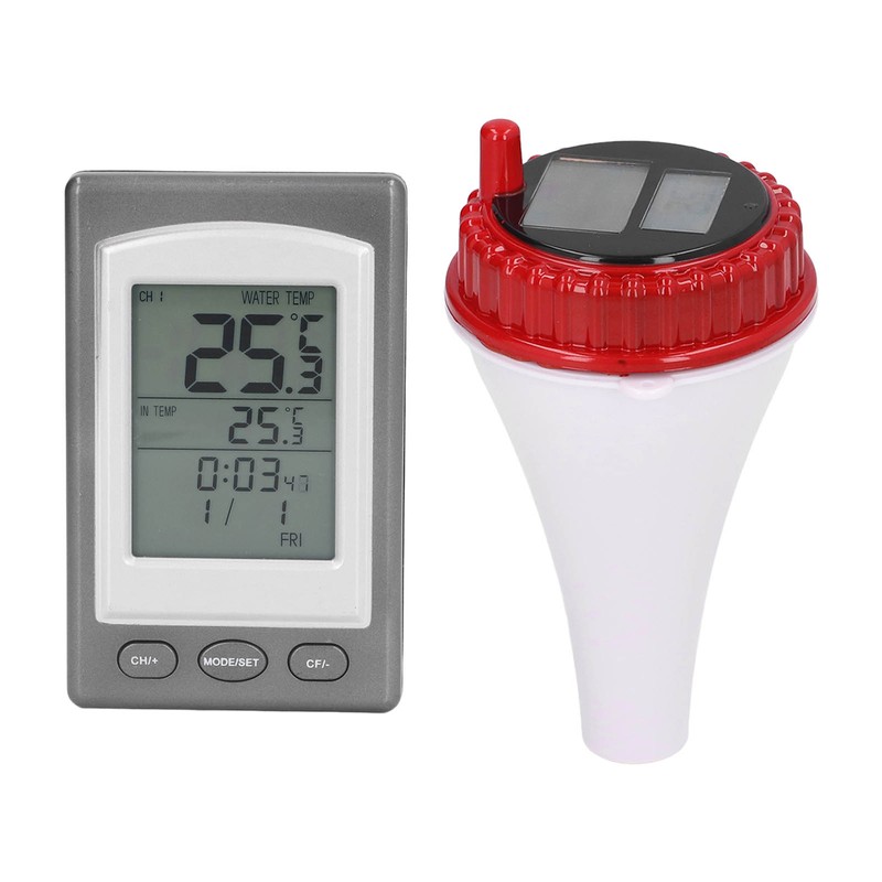 Wireless Swimming Pool Thermometer Solar Powered Floating Water Thermometer with
