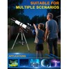 Uonol Telescope for Adults High Powered 90mm Aperture 800mm(32X-240X),Refractor Telescopes