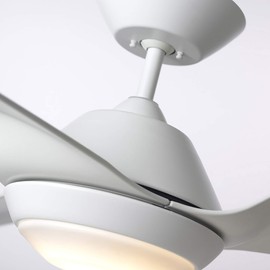 Luminance Kathy Ireland Home Sweep Eco WiFi Smart Ceiling Fan, 60 Inch, Satin White