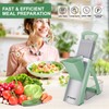 ZTQCSQ Upgraded version Mandoline Slicer for Kitchen &Safe Veggie Chopper