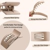 Lahnie 4 PCS Flat Hair Clips, Large Flat Claw Clips