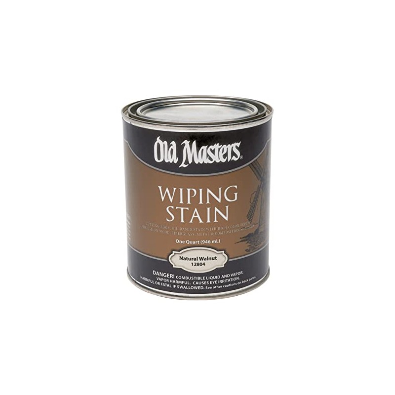 Old Masters Semi-Transparent Natural Walnut Oil-Based Wiping Stain 1 qt.