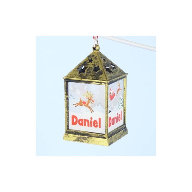 Mulberry Studios Starlight Lantern Christmas Tree Hanger Names A-G Daniel