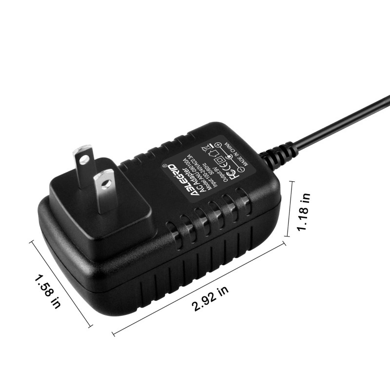 Ablegrid 9V Battery Clip Power Supply AC Adapter Wall Charger