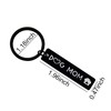 Kilener Dog Mom Keychain for Women - Black Stainless Steel