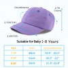 PEECABE Baby Boys Girls Plain Baseball Caps Cotton Toddler Hat