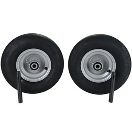 (2) Pneumatic Tire Assemblies 13x6.50-6 Fits Dixie Chopper MZ 400438 Silver